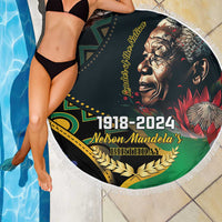 Nelson Mandela Birthday Beach Blanket Leader of the Nation - Wonder Print Shop