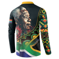 Nelson Mandela Birthday Button Sweatshirt Leader of the Nation - Wonder Print Shop