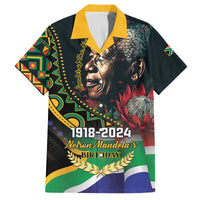 Nelson Mandela Birthday Family Matching Puletasi and Hawaiian Shirt Leader of the Nation - Wonder Print Shop