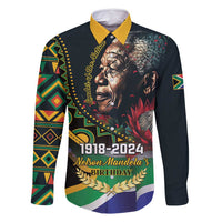 Nelson Mandela Birthday Family Matching Tank Maxi Dress and Hawaiian Shirt Leader of the Nation - Wonder Print Shop