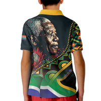Nelson Mandela Birthday Kid Polo Shirt Leader of the Nation - Wonder Print Shop