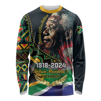 Nelson Mandela Birthday Long Sleeve Shirt Leader of the Nation - Wonder Print Shop