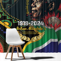 Nelson Mandela Birthday Window Curtain Leader of the Nation - Wonder Print Shop