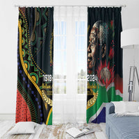 Nelson Mandela Birthday Window Curtain Leader of the Nation - Wonder Print Shop