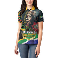 Nelson Mandela Birthday Women Polo Shirt Leader of the Nation - Wonder Print Shop