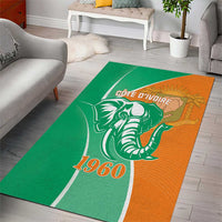 Ivory Coast Independence Day Area Rug Cote d Ivoire Elephant - Wonder Print Shop