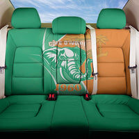 Ivory Coast Independence Day Back Car Seat Cover Cote d Ivoire Elephant - Wonder Print Shop