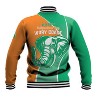 Ivory Coast Independence Day Baseball Jacket Cote d Ivoire Elephant - Wonder Print Shop