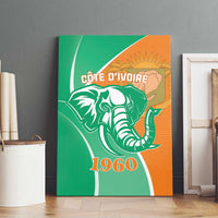 Ivory Coast Independence Day Canvas Wall Art Cote d Ivoire Elephant - Wonder Print Shop