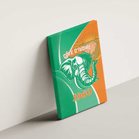 Ivory Coast Independence Day Canvas Wall Art Cote d Ivoire Elephant - Wonder Print Shop