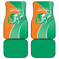 Ivory Coast Independence Day Car Mats Cote d Ivoire Elephant - Wonder Print Shop