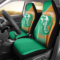 Ivory Coast Independence Day Car Seat Cover Cote d Ivoire Elephant - Wonder Print Shop
