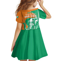 Ivory Coast Independence Day Family Matching Off Shoulder Short Dress and Hawaiian Shirt Cote d Ivoire Elephant - Wonder Print Shop