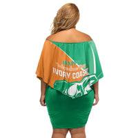 Ivory Coast Independence Day Family Matching Off Shoulder Short Dress and Hawaiian Shirt Cote d Ivoire Elephant - Wonder Print Shop