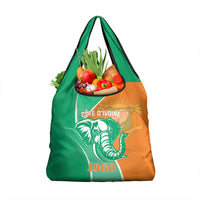 Ivory Coast Independence Day Grocery Bag Cote d Ivoire Elephant