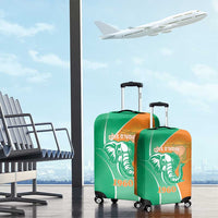 Ivory Coast Independence Day Luggage Cover Cote d Ivoire Elephant - Wonder Print Shop