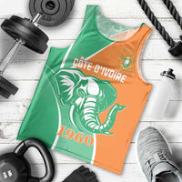 Ivory Coast Independence Day Men Tank Top Cote d Ivoire Elephant - Wonder Print Shop