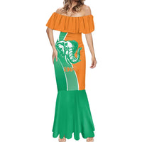 Ivory Coast Independence Day Mermaid Dress Cote d Ivoire Elephant - Wonder Print Shop