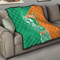 Ivory Coast Independence Day Quilt Cote d Ivoire Elephant - Wonder Print Shop
