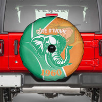 Ivory Coast Independence Day Spare Tire Cover Cote d Ivoire Elephant - Wonder Print Shop