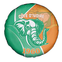 Ivory Coast Independence Day Spare Tire Cover Cote d Ivoire Elephant - Wonder Print Shop