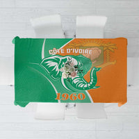 Ivory Coast Independence Day Tablecloth Cote d Ivoire Elephant - Wonder Print Shop