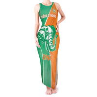 Ivory Coast Independence Day Tank Maxi Dress Cote d Ivoire Elephant - Wonder Print Shop