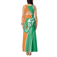 Ivory Coast Independence Day Tank Maxi Dress Cote d Ivoire Elephant - Wonder Print Shop