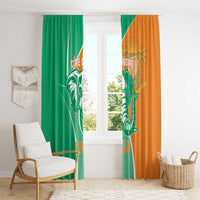 Ivory Coast Independence Day Window Curtain Cote d Ivoire Elephant - Wonder Print Shop
