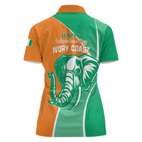 Ivory Coast Independence Day Women Polo Shirt Cote d Ivoire Elephant - Wonder Print Shop