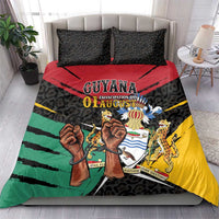 Guyana Emancipation Day Bedding Set Jaguar Skin Pattern - Wonder Print Shop