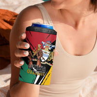 Personalized Guyana Emancipation Day 4 in 1 Can Cooler Tumbler Jaguar Skin Pattern - Wonder Print Shop