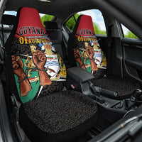 Guyana Emancipation Day Car Seat Cover Jaguar Skin Pattern - Wonder Print Shop