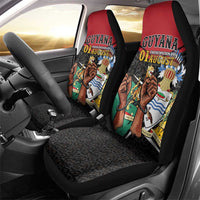 Guyana Emancipation Day Car Seat Cover Jaguar Skin Pattern - Wonder Print Shop
