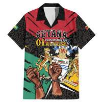 Personalized Guyana Emancipation Day Family Matching Mermaid Dress and Hawaiian Shirt Jaguar Skin Pattern - Wonder Print Shop