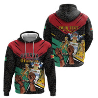 Personalized Guyana Emancipation Day Hoodie Jaguar Skin Pattern - Wonder Print Shop