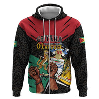 Personalized Guyana Emancipation Day Hoodie Jaguar Skin Pattern - Wonder Print Shop