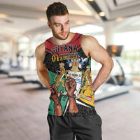 Personalized Guyana Emancipation Day Men Tank Top Jaguar Skin Pattern - Wonder Print Shop