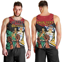 Personalized Guyana Emancipation Day Men Tank Top Jaguar Skin Pattern - Wonder Print Shop