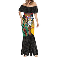 Personalized Guyana Emancipation Day Mermaid Dress Jaguar Skin Pattern - Wonder Print Shop