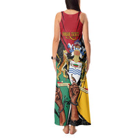 Personalized Guyana Emancipation Day Tank Maxi Dress Jaguar Skin Pattern - Wonder Print Shop