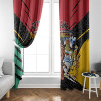 Guyana Emancipation Day Window Curtain Jaguar Skin Pattern - Wonder Print Shop