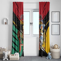 Guyana Emancipation Day Window Curtain Jaguar Skin Pattern - Wonder Print Shop