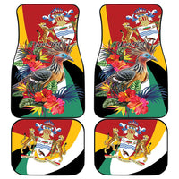 Guyana Canje Pheasant Car Mats Tropical Flowers - Wonder Print Shop