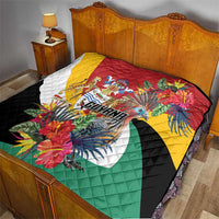 Guyana Canje Pheasant Quilt Tropical Flowers - Wonder Print Shop