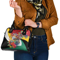 Guyana Canje Pheasant Shoulder Handbag Tropical Flowers - Wonder Print Shop