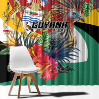 Guyana Canje Pheasant Window Curtain Tropical Flowers - Wonder Print Shop