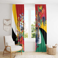 Guyana Canje Pheasant Window Curtain Tropical Flowers - Wonder Print Shop