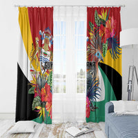 Guyana Canje Pheasant Window Curtain Tropical Flowers - Wonder Print Shop