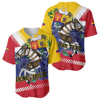 Personalized Venezuela White Horse Baseball Jersey Veneziola Flag Colors - Wonder Print Shop